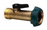 LR Nelson Brass Long Neck Single Hose Shut-Off #LN120