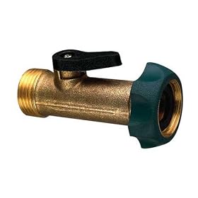 Nelson Brass Long Neck Single Hose Shut-Off #LN120 by Nelson