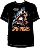 Army of Darkness TRAPPED Full Color Adult Black Movie T-shirt Tee, Medium