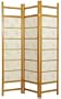 Asian Furniture - 6ft. Botanic Japanese Shoji Privacy Floor Screen Room Divider - 3 Panel Honey