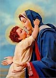 3D Lenticular POSTCARD-MADONNA WITH CHILD 4