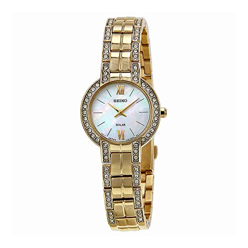 Seiko Women s SUP200 Dress Solar Modern Crystals Japanese Quartz Watch Seiko Women s SUP200 Dress Solar Modern Crystals Japanese Quartz Watch