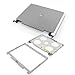 Genuine Dell UF165 NF882 Inspiron 6400, E1505, 1501 Laptop Notebook LCD Cover Top Lid Bezel Kit 15.4"-Inch Widescreen Edition With Hinges