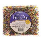 Darice Glass "E" Beads, Multi Silver Lined, 1 Pound Pkg