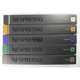 50 Original Nespresso Coffee Capsules (Mixed)