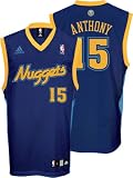 Carmelo Anthony Denver Nuggets Navy Youth Replica Adidas NBA Jersey