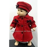 Christmas Special fits Bitty Baby & Bitty Twin Dolls - Red Wool Holiday Coat w/Hat - LAST ONE!!!
