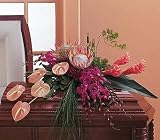 Teleflora's Tropical Paradise Casket Spray
