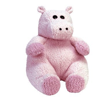 Childrens Toyshop  Toys : TY Hippobaby the Hippopotamus with Rattle 12"