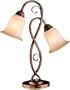 2 Lites Aged Bronze Table Lamp