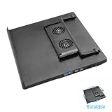 41YDBJk5emL. SL160  Black Adjustable USB Powered Cooling Pad with 2 Fans /4 USB Port / 1 Rotatable Tray for Apple MacBook Pro MC374LL/A / MacBook MC516LL/A / MacBook Air MC503LL/A 13.3 Inch Laptop