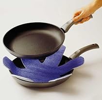 Pan Protectors for non stick pans - Extra soft - SET/3 PCs - Blue