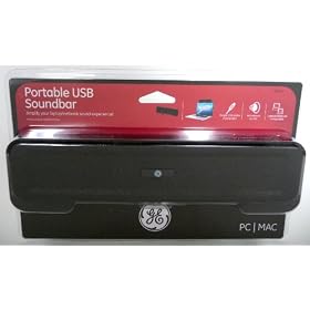 GE Portable USB-Powered Soundbar Speaker 98930: Computers &amp; Accessories