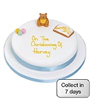 Blue Christening Cake
