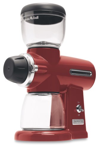 KitchenAid KPCG100ER Pro Line Burr Coffee Grinder, Empire Red