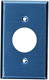 Leviton 84004-40 1-Gang, Single 1.406-Inch Hole Device Receptacle Wallplate, Standard Size, Device Mount, Stainless Steel
