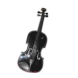 Austin Bazaar Full Size Violin 4 X 4 with Case - Black Color