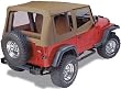 Pavement Ends, Soft Top Replay, Upper Doors - Spice 1988-1995 Jeep Wrangler YJ # 51130-37