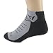 Swiftwick- VIBE ZERO Trail & Road Running Socks, No-Show (Gray, Large)