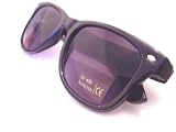 Black Wayfarer Sunglasses with Spring Hinges and UV Lens Mens & Womens 80s Celebrity Fashion