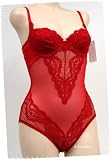Venus 2 Pack MESH SEXY C THRU RED BODYSUIT #3369 34A