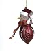 Virginia Tech Hokies NCAA Striped Acrylic Football Snowman Ornament (2.75)