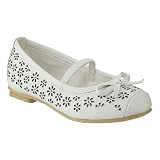 Circo  Jyla Laser Ballet Flats - White