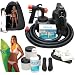 Complete Professional Deluxe Turbo Tan Airbrush HVLP Turbine Tanning System with 8.5% DHA Solution with Medium Bronzer, Tanning Tent and Accessories