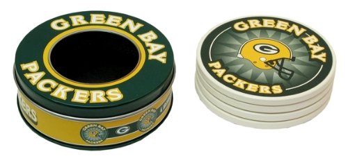Best Quality- NFL Green Bay Packers Absorbent Coaster Set
