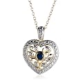 $14.99 - Sapphire Heart Pendant