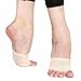 Girls Nude Lyrical Jazz Bare Foot Thong Paw Shoes Fitness