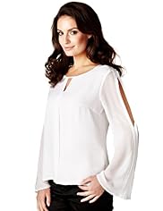 Per Una Speziale Pure Silk Bell Sleeve Blouse