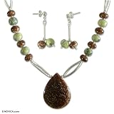  : ARAGONITE SERPENTINE JEWELRY SET MEADOW