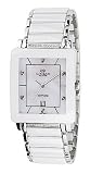 Oniss Men's Prezioso-D Swiss SS & Ceramic Sapphire Diamond Watch ON604-M White