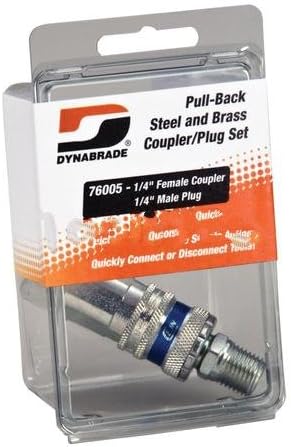 Pull-Back Steel And Brass Coupler/Plug Set-2 Pack