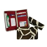 Women's Giraffe Print Flat Wallet with Front Pocket by Eliebags