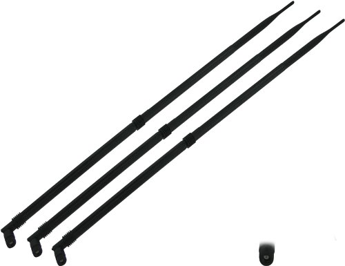 Super Power Supply® 3 x 12dBi 2.4GHz 5GHz Dual Band WiFi RP-SMA Antenna for Routers Asus RT-AC66U RT-N66U RT-N16 RT-AC68R RT-AC68U Linksys Cisco E2100L WRT160NL EA6900 Netgear Nighthawk R7000 TP-Link TL-WR1043ND TL-WR2543ND TL-WDR3500 TL-WDR4300 Amped Wireless SR150 AP300 R300 SR300 300N R10000 R10000G SR10000 SR20000G AP20000G Belkin F7D8301 ZyXEL NBG461 NBG4615 WAP3205 Asus RT-N16 RT-N66U RT-AC66U D-Link DIR-655 DIR-825 DAP-1360 Buffalo WZR-HP-G450 WHR-HP-G300N Xbox 360 Slim WiFi Board Omni Directional Network Extension Mini PCIe PCI Cards WAN Repeater Save 43% Super Power Supply® 3 x 12dBi 2.4GHz 5GHz Dual Band WiFi RP-SMA Antenna for Routers Asus RT-AC66U RT-N66U RT-N16 RT-AC68R RT-AC68U Linksys Cisco E2100L WRT160NL EA6900 Netgear Nighthawk R7000 TP-Link TL-WR1043ND TL-WR2543ND TL-WDR3500 TL-WDR4300 Amped Wireless SR150 AP300 R300 SR300 300N R10000 R10000G SR10000 SR20000G AP20000G Belkin F7D8301 ZyXEL NBG461 NBG4615 WAP3205 Asus RT-N16 RT-N66U RT-AC66U D-Link DIR-655 DIR-825 DAP-1360 Buffalo WZR-HP-G450 WHR-HP-G300N Xbox 360 Slim WiFi Board Omni Directional Network Extension Mini PCIe PCI Cards WAN Repeater