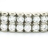 14K White Gold Diamond Bracelet -- 5.00 Ct. SI2-SI3 G/H