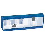 Akro-Mils 8366 Tilt and Lock Plastic Parts Storage Bin, Large, Blue by Akro-Mils