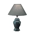 Ceramic Table Lamp- Green(15")