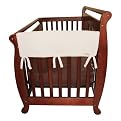 Set of Two Fleece 27" Side Rail Cover for Convertible Cribs- Natural