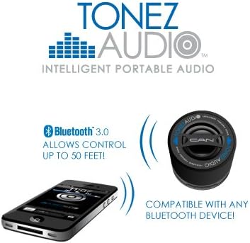 Tonez Audio Corp. CAN Portable Bluetooth Speaker/Speakerphone (Stealth/Black)