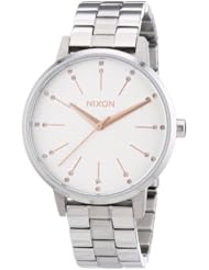 Nixon A099-1519 Ladies The Kensington Silver Champagne Crystal Watch