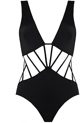 Womens Sexy Stylish One-Piece Swimsuit Push Up Swimwear Beachwear YZS092 Black M