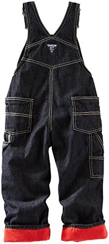 Oshkosh B'gosh Baby Boy Fleece-Lined Denim Overalls - James Dean Style (24 months)