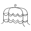 Scroll Wine Rack - Black