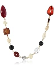 The SAK Beaded Linked Strand Necklace, 34"