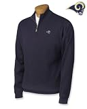 St. Louis Rams Milano Rib Half-Zip Sweater - Small