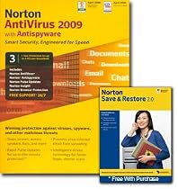 Norton AntiVirus 2009 - 3 User Edition & Save & Restore 2.0