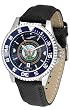 U.S. Navy MILITARY Mens Leather Anochrome Watch